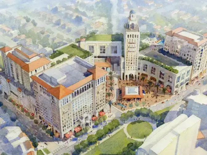 Plaza at Coral Gables rendering