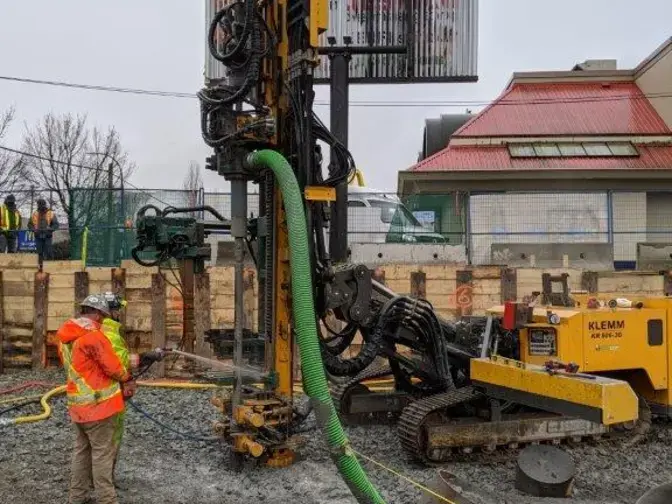 Installing driven piles