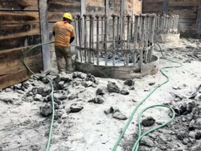 Installed drilled shaft