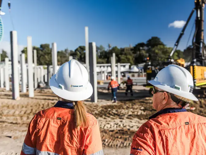 2 employees on site