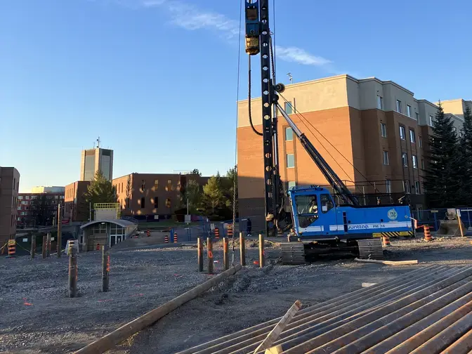 Carleton University pipe piles