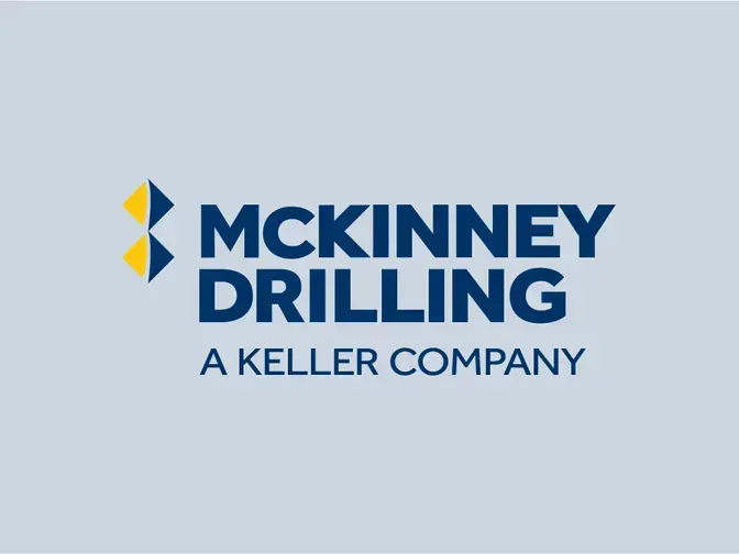 McKinney Drilling logo on blue background