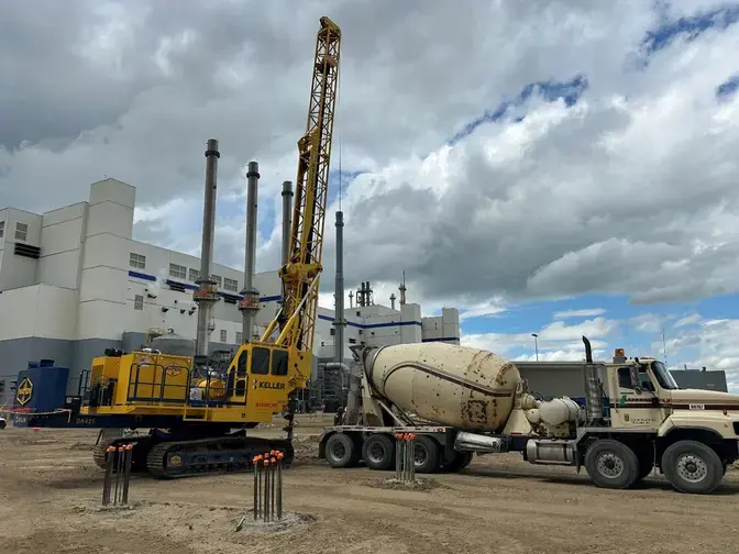 Concrete pouring