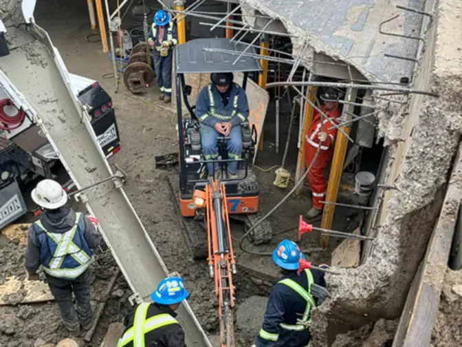 Crew on site