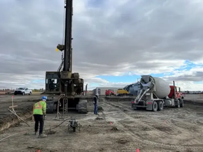 Working on site
