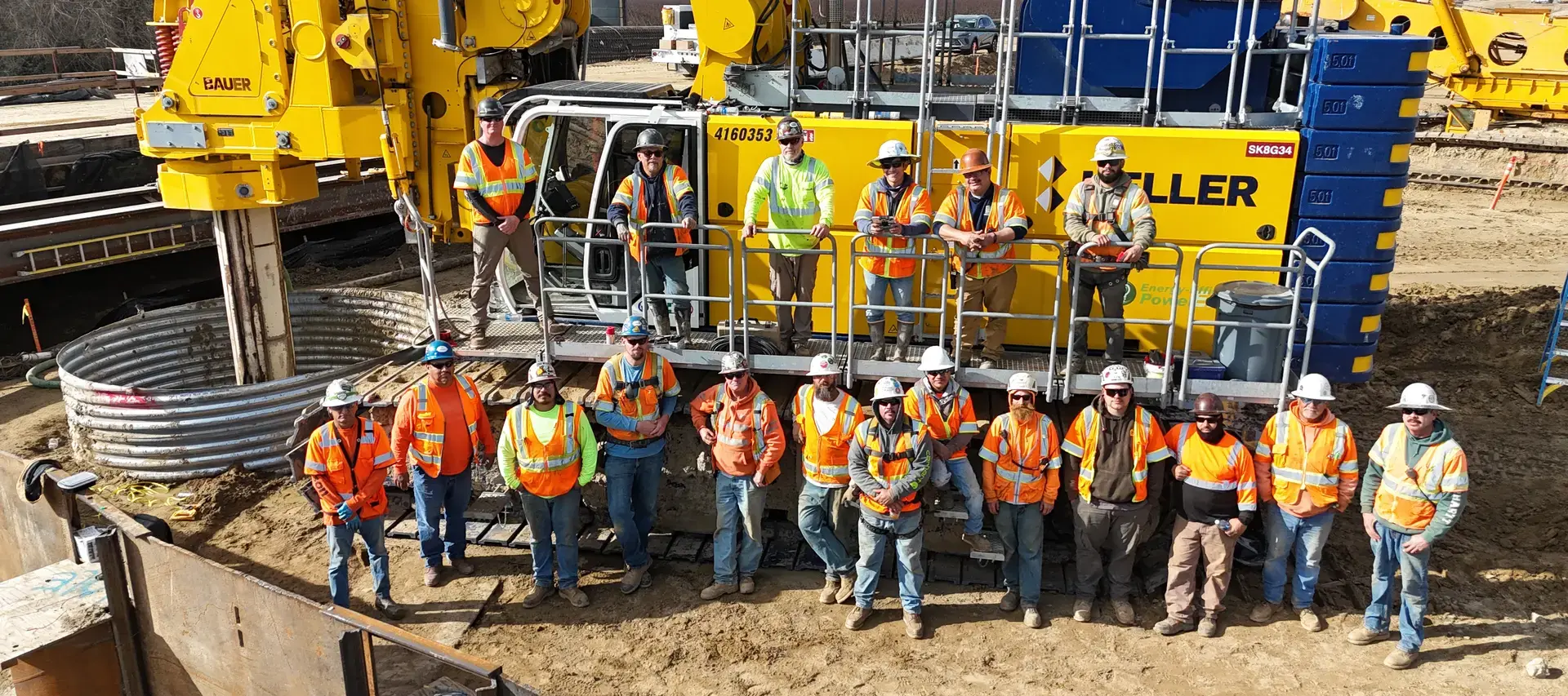 Full crew on site