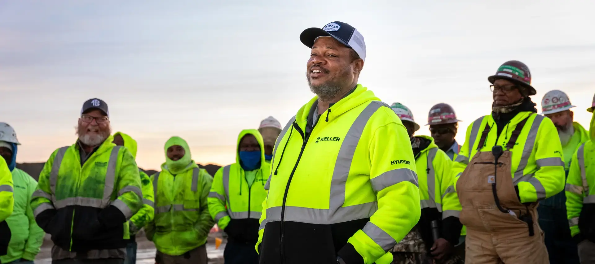 Keller employees in a group
