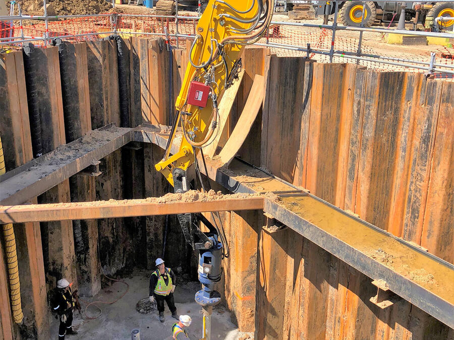 Petrochemical Sump and Pipe Support