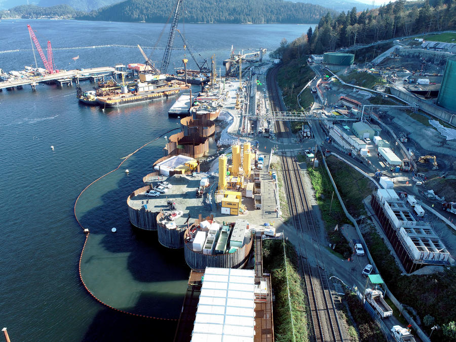 Aerial of Vancouver job site