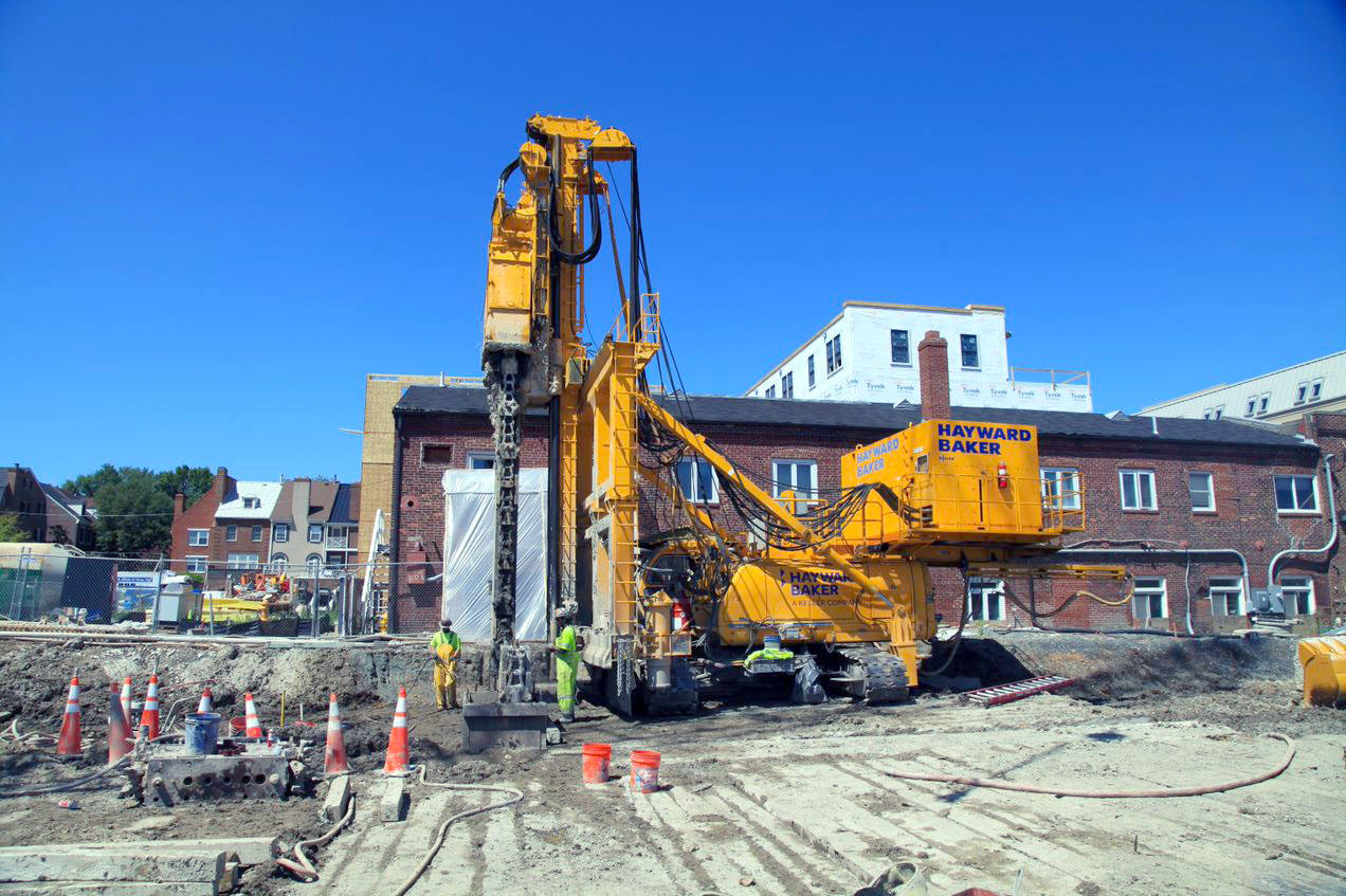 Robinson Landing wet soil mixing