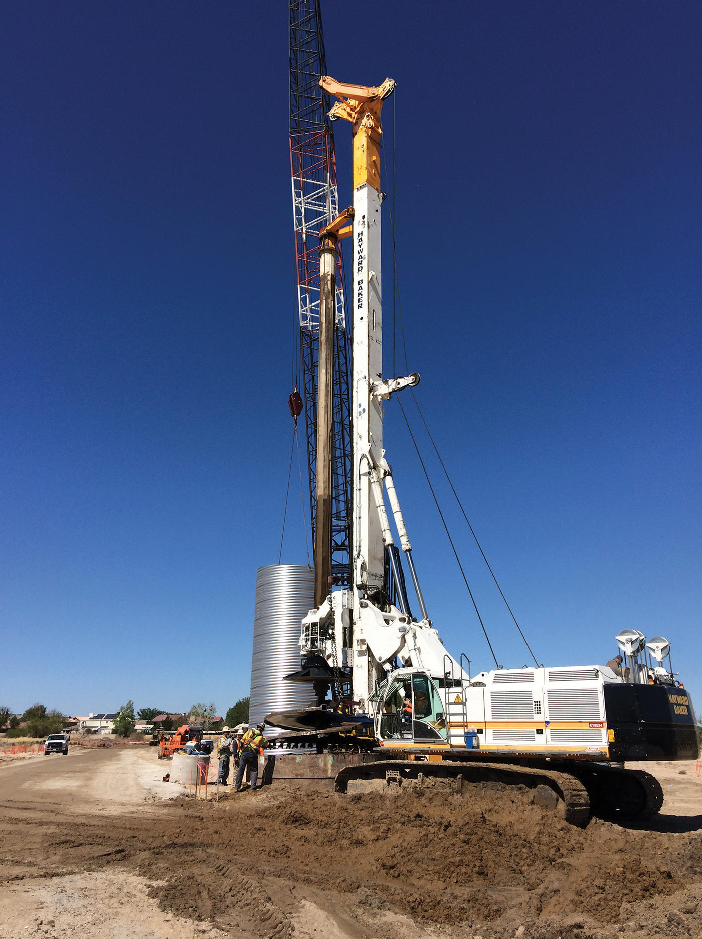 Yucca Loma Bridge drilled shafts