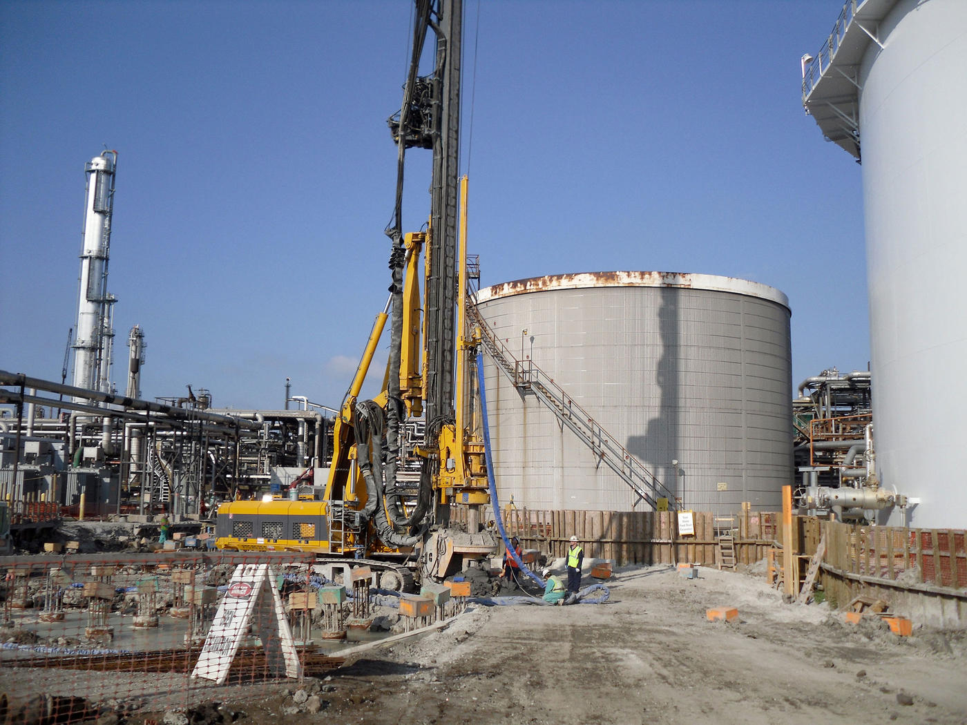 Whiting Refinery Modernization auger cast piles