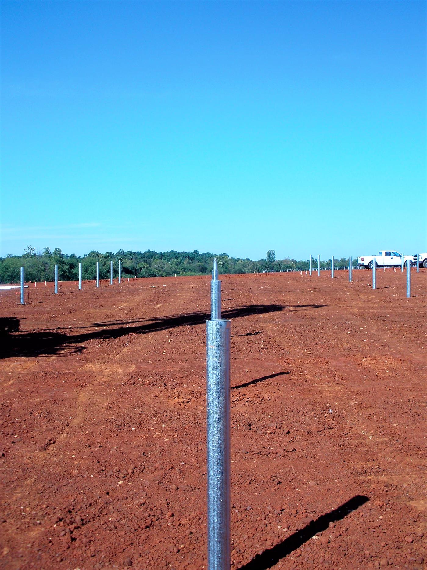 Davidson County Solar Farm driven piles