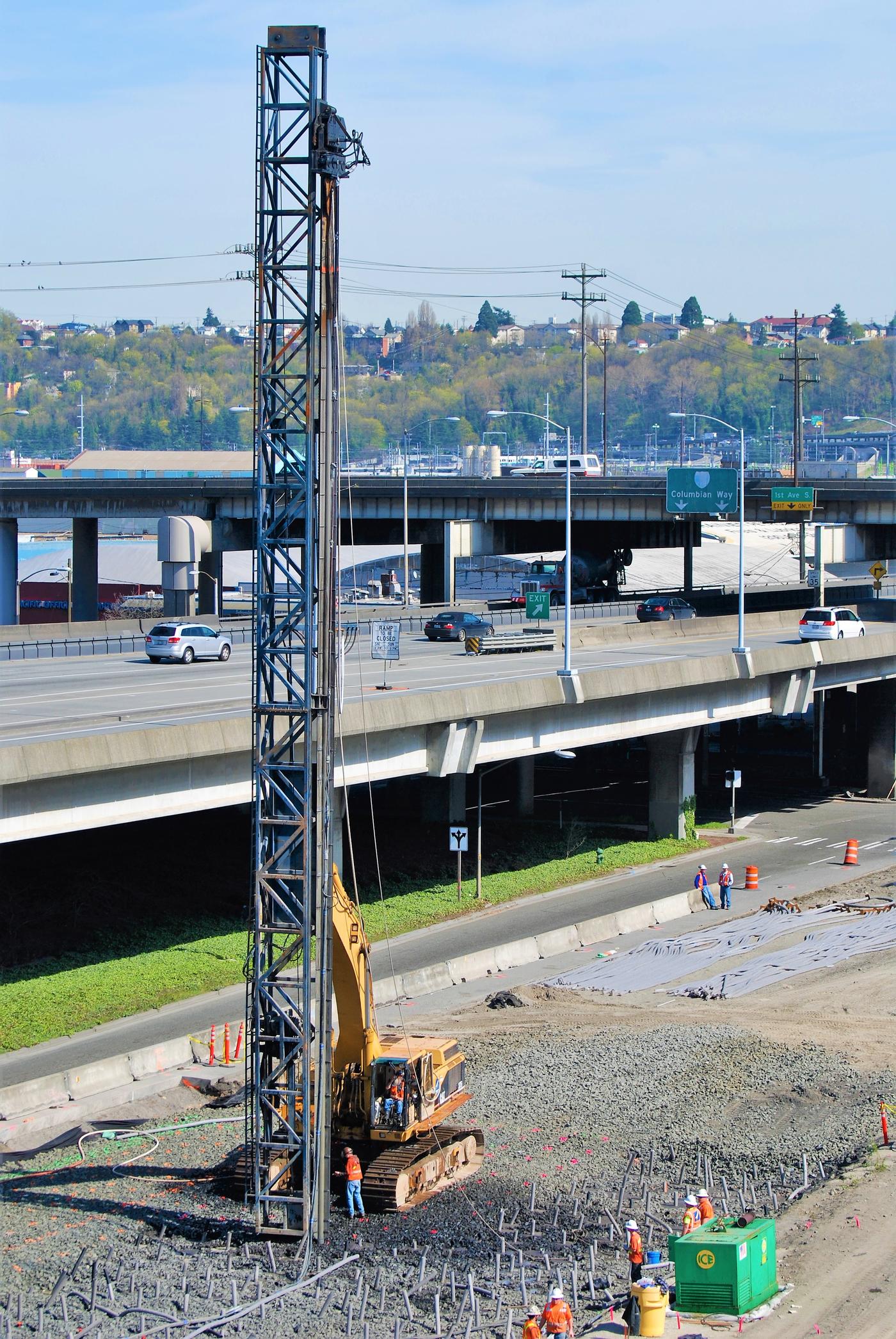 East Marginal Way South earthquake drains