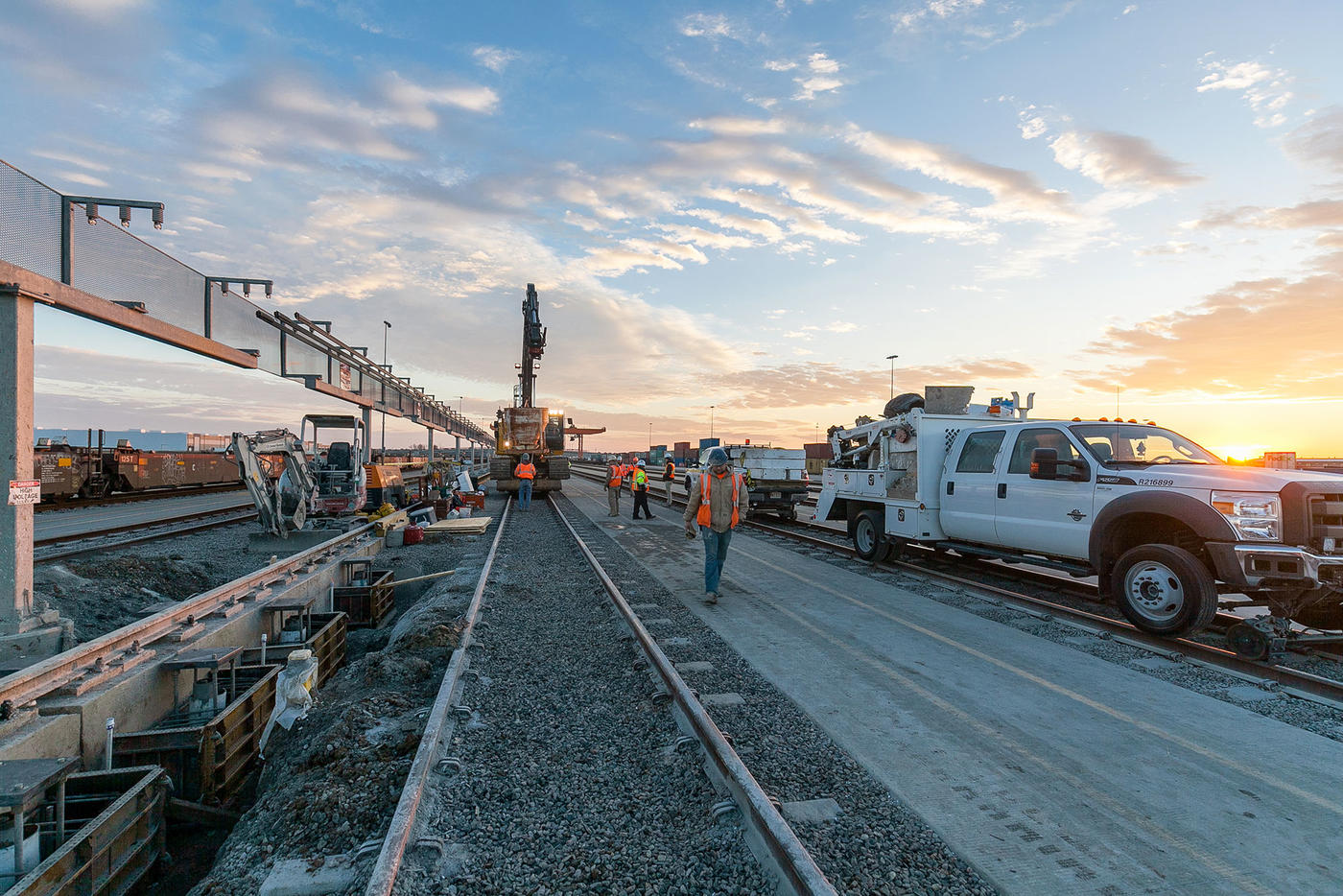 Logistics Park Intermodal Facility micropiles installation