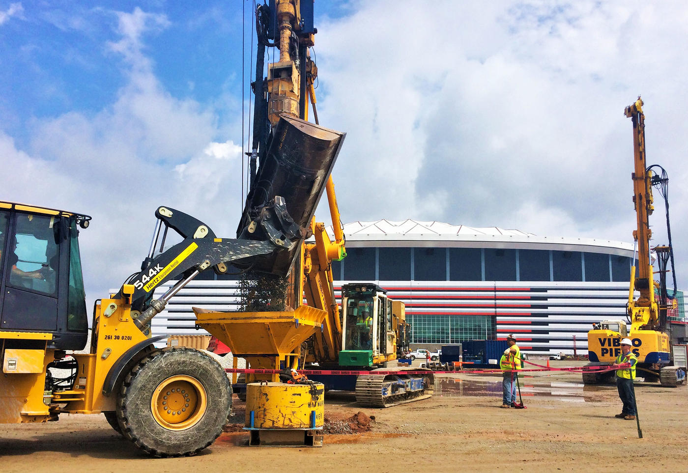 Mercedes-Benz Stadium vibro piers