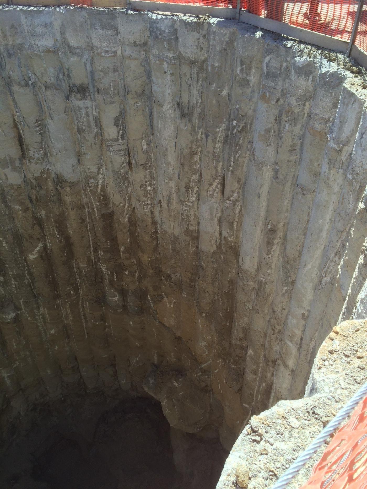 Tunnel Boring Machine Rescue Shaft secant piles