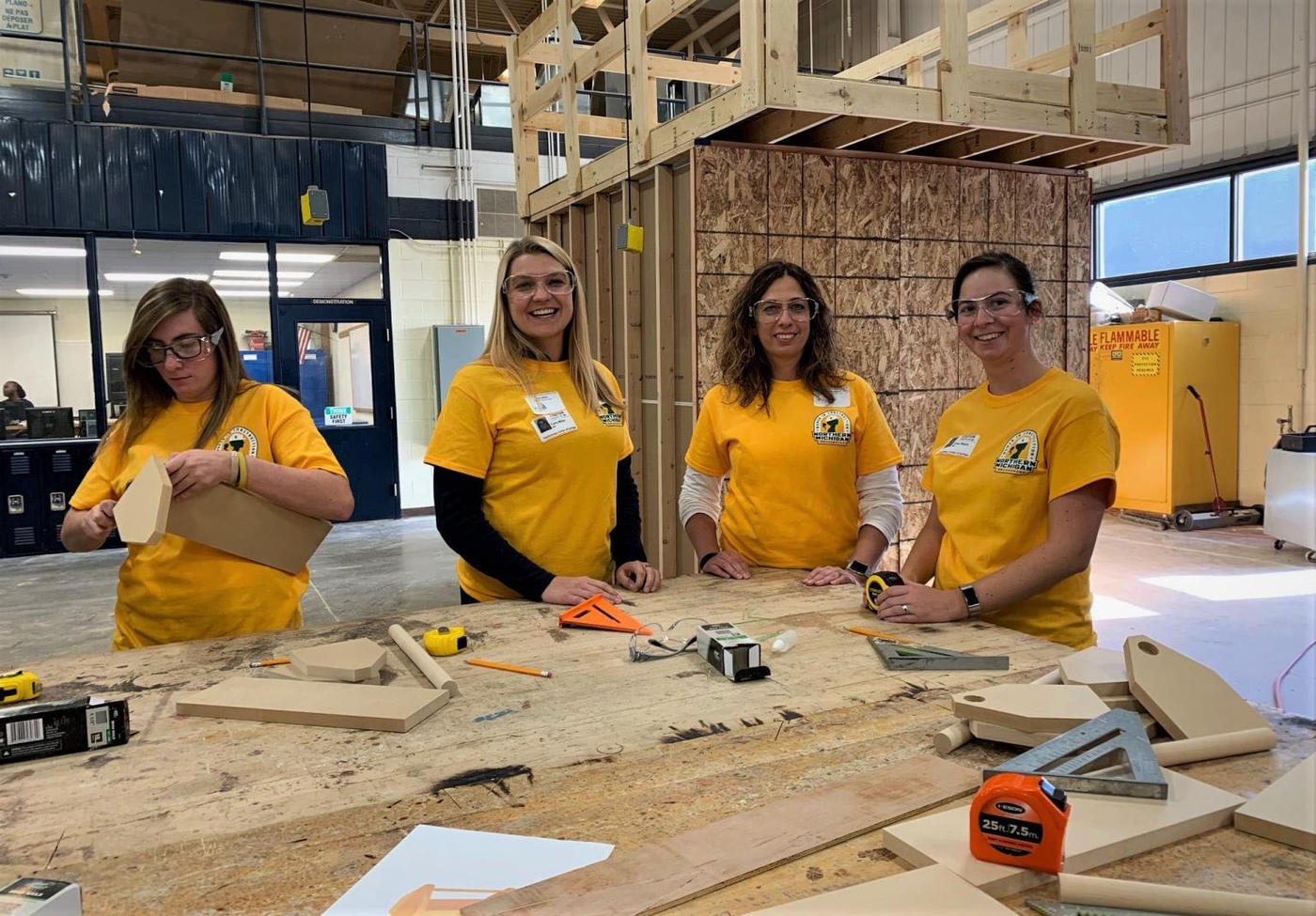 Keller employees at a Women in Construction event