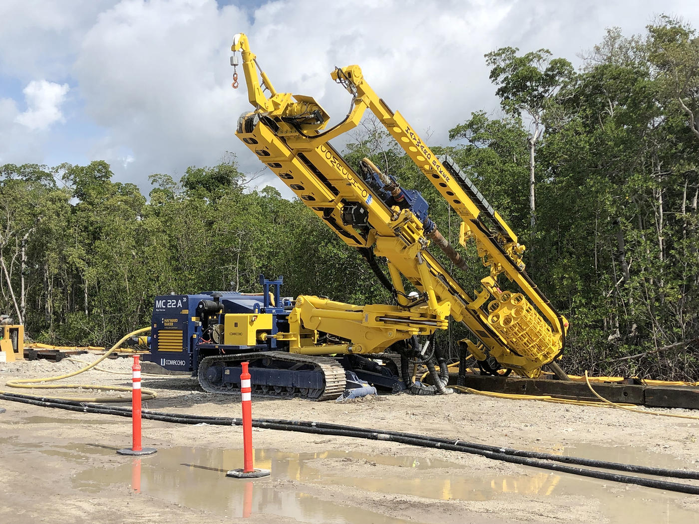 Rig installing anchors