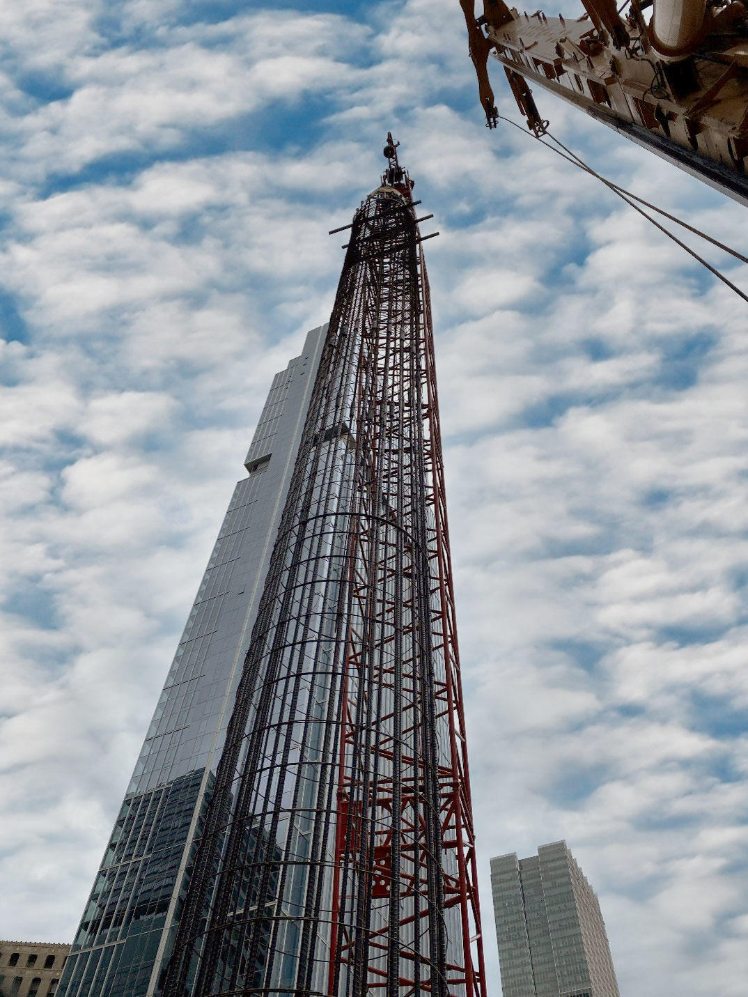 Drilled shaft cage installation