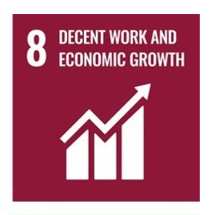 Decent work and economic growth icon