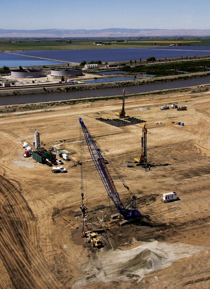 Aerial of job site