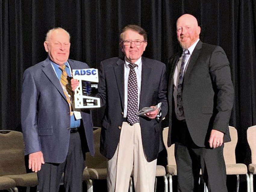 Jim Cahill being inducted into the ADSC Hall of Fame