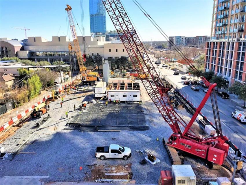 Construction of the new Marriott Hotel in Austin, TX.