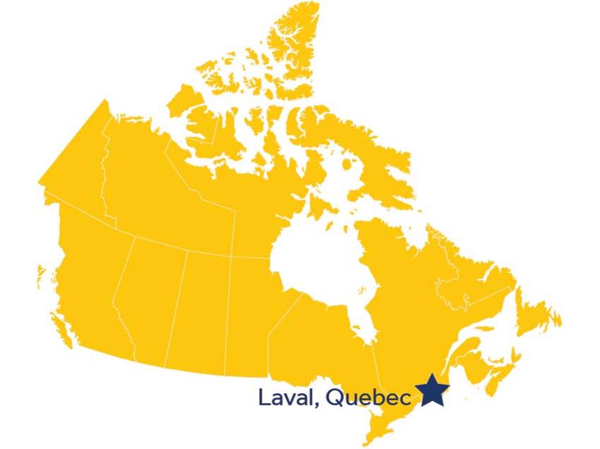 Map of Quebec office