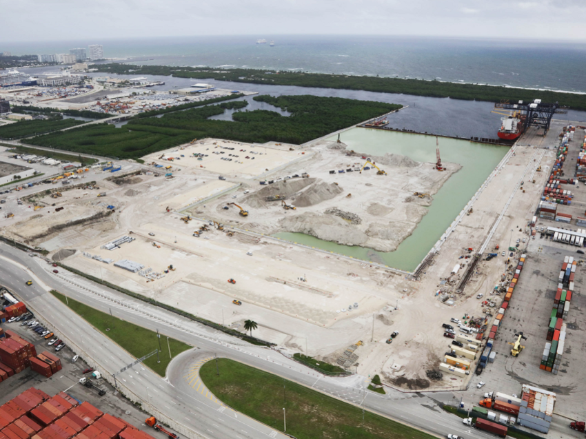 Aerial of the Port Everglades site