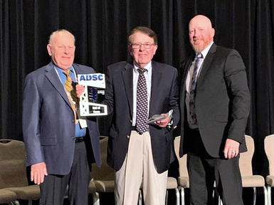 Jim Cahill being inducted into the ADSC Hall of Fame
