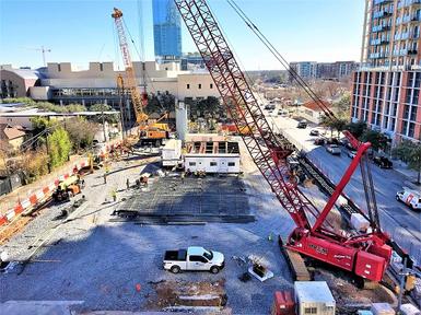 Construction of the new Marriott Hotel in Austin, TX.