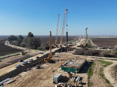 California High-speed Rail Dutch John Cut and Cole Slough Bridge Foundations