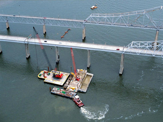 Cooper River Bridge aerial