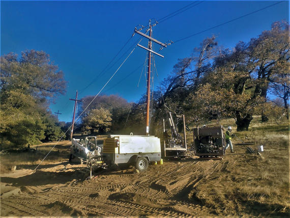 Volcan Mountain Transmission Poles