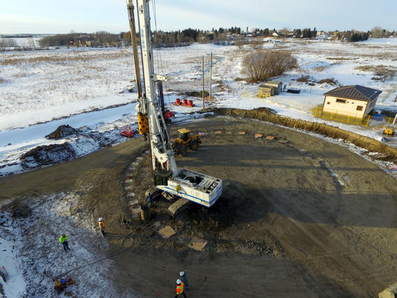 Blackfalds Lift Station secant piles