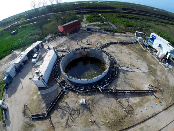 Ground freezing shaft being completed for Access Shaft #3