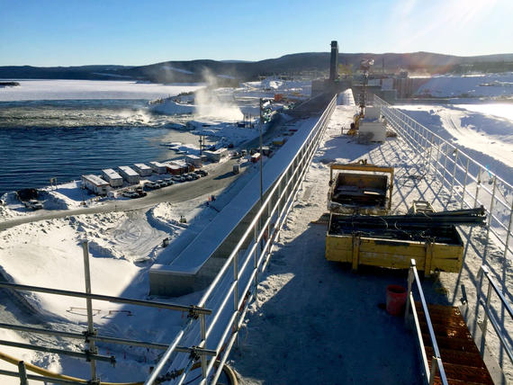 Outside of Muskrat Falls Generating Station