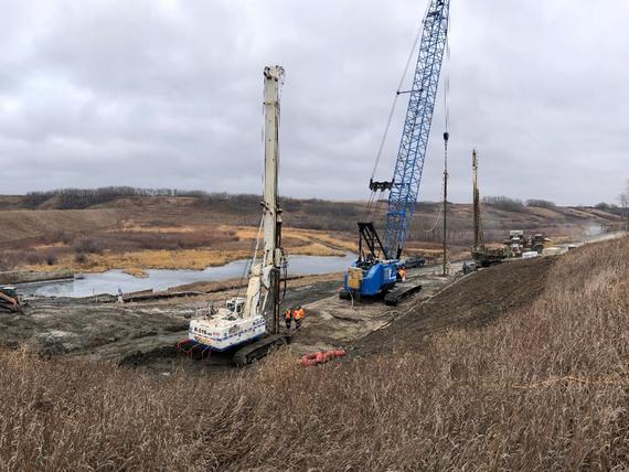 construction on a slope