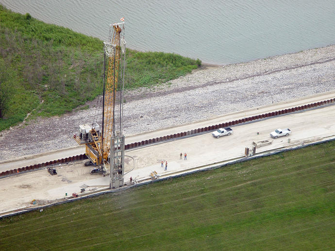 Mississinewa Lake Dam aerial