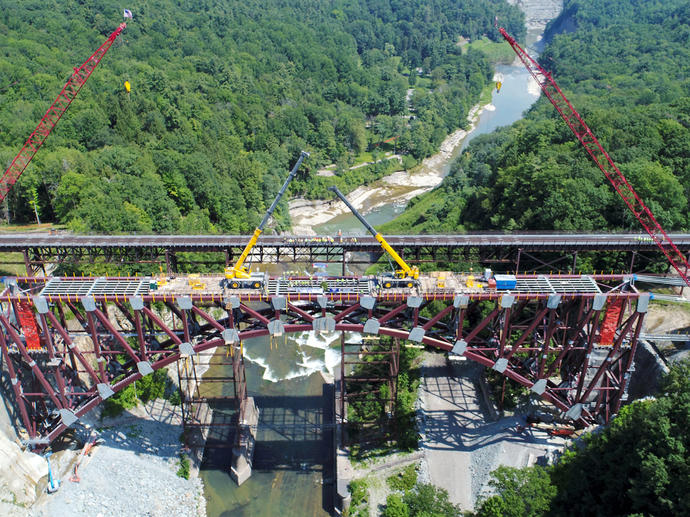 Portageville Bridge aerial