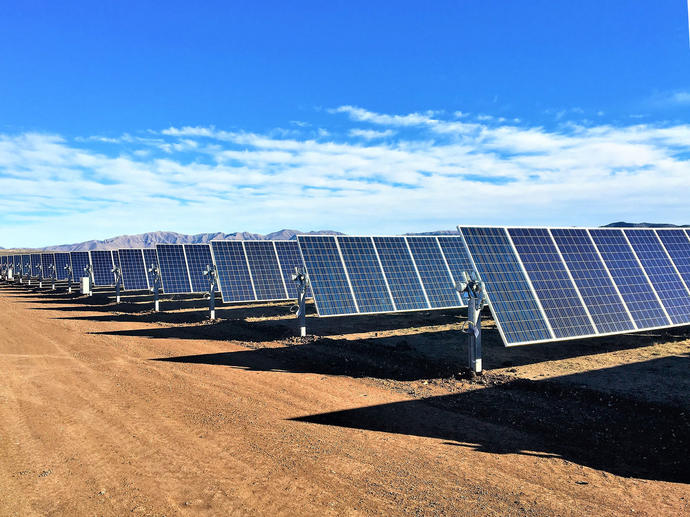 Texas Solar Facility solar panels