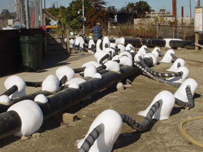 Ground freezing pipes