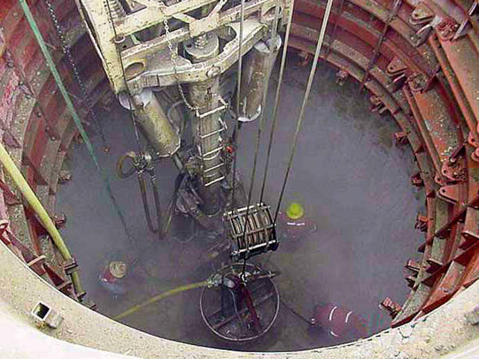 drilling of pipes for bottom seal