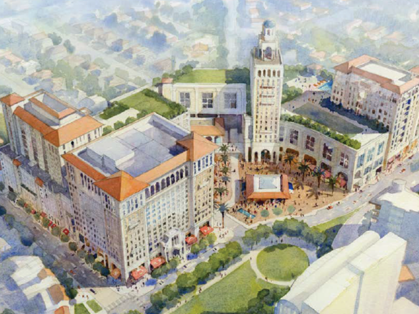 Plaza at Coral Gables rendering