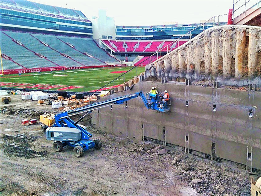 Working on the Razorback Stadium Upgrade