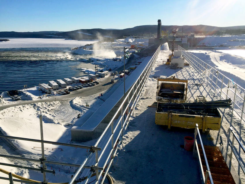 Outside of Muskrat Falls Generating Station