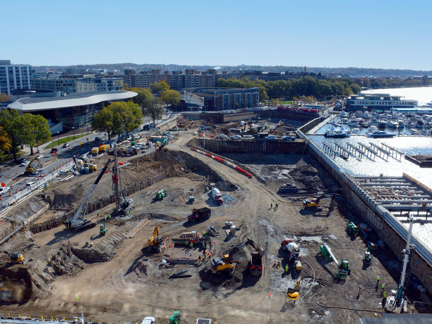 Aerial of the Wharf site