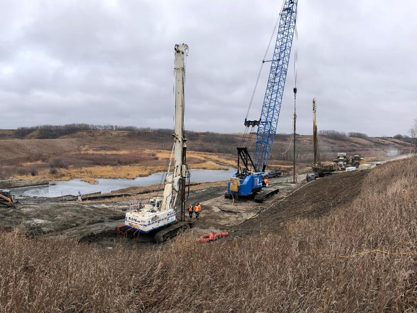 construction on a slope