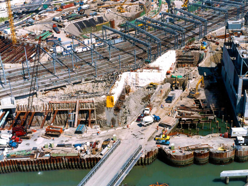 aerial of site